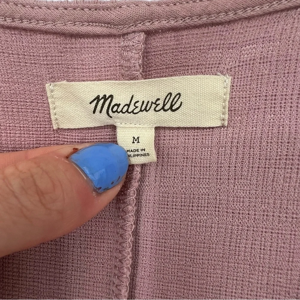 Madewell Cross‎ Front Flutter Sleeve Minidress in Pink